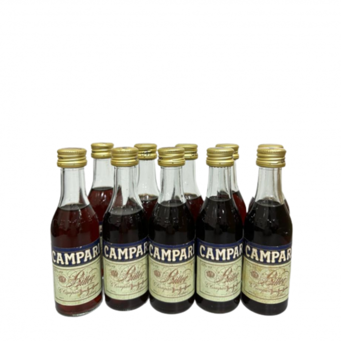CAMPARI MINIATURE 4CL X 10 BOTTLES
